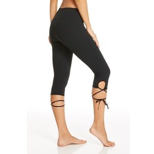 Fabletics Gardenia Crop Lace Up Leggings